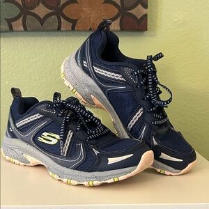 Skechers Navy and Gray Trail Sneakers